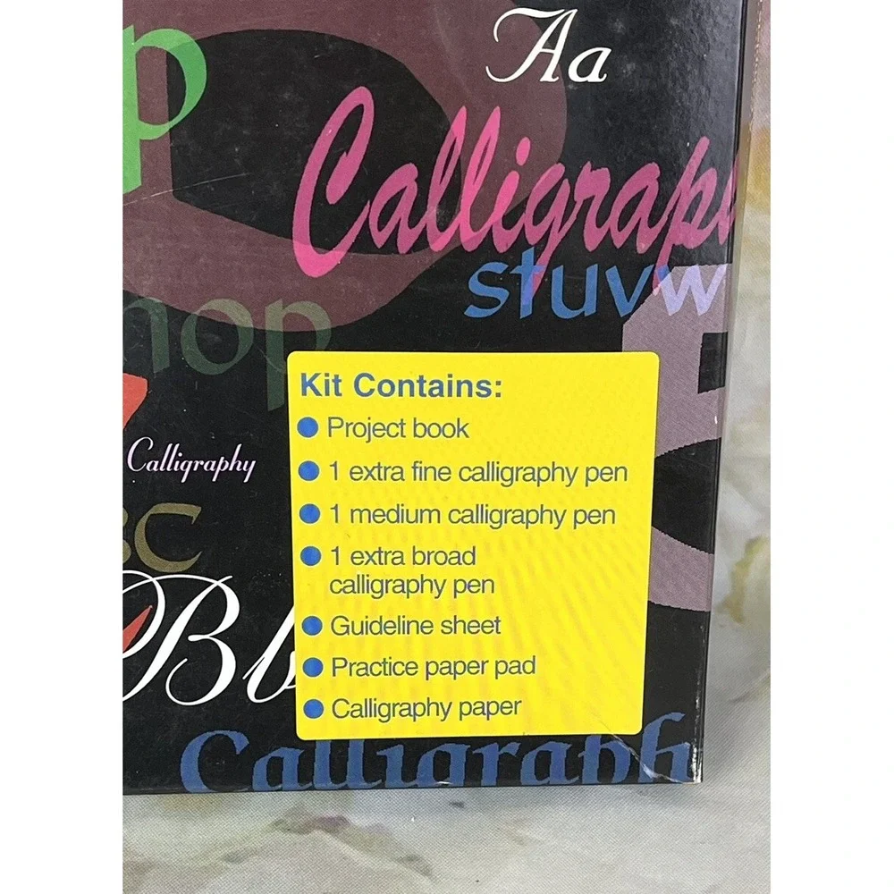 Calligraphy Set Walter Foster Writing Drawing Kit Pens Paper Instruction Guide